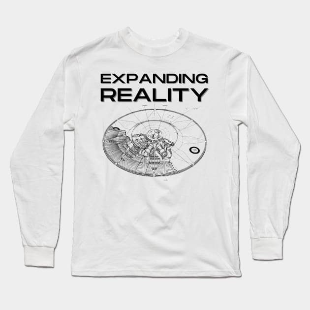 UFO Blueprint 2 Long Sleeve T-Shirt by Expanding Reality 